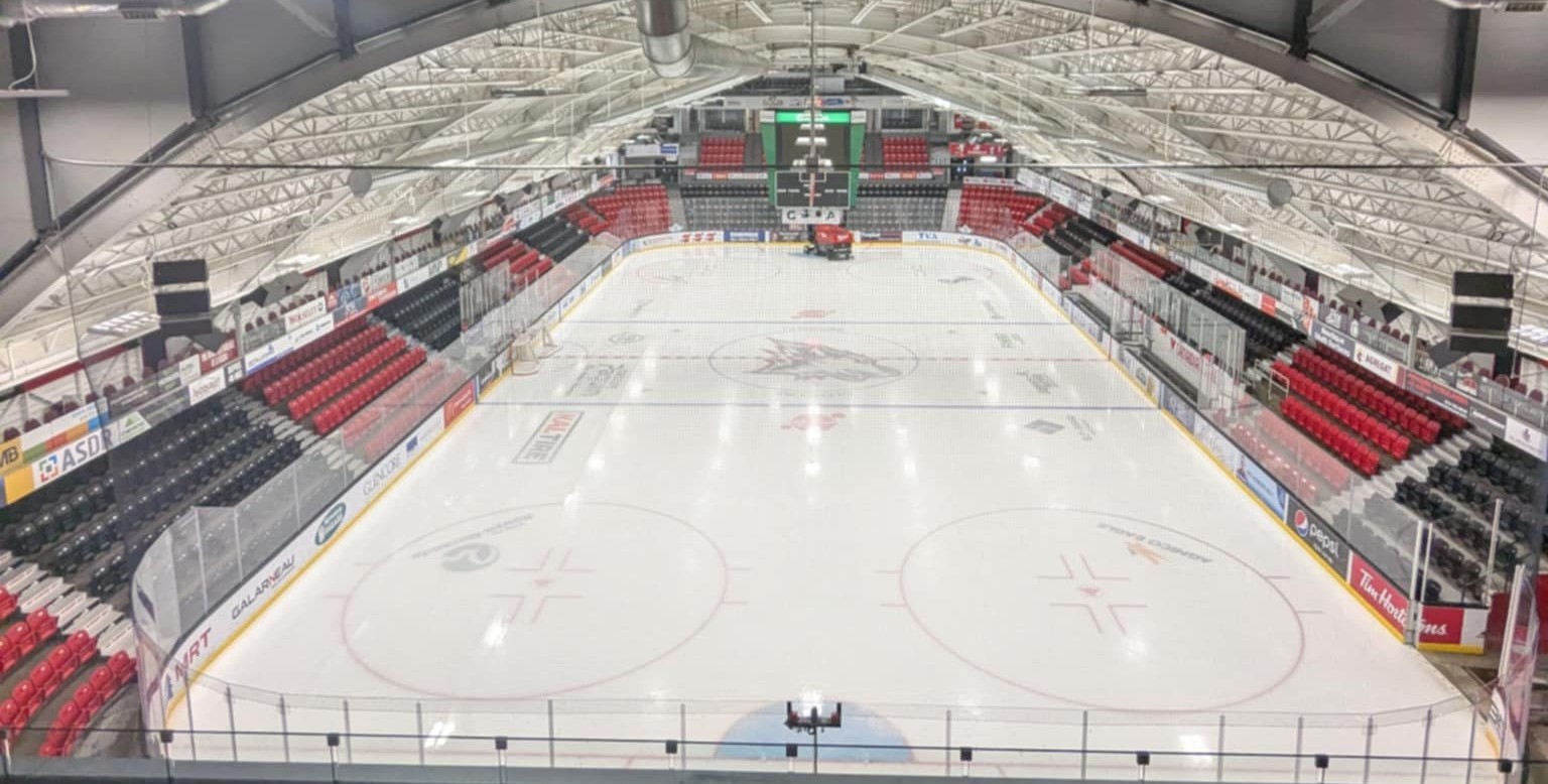 Huskies Ice Projection